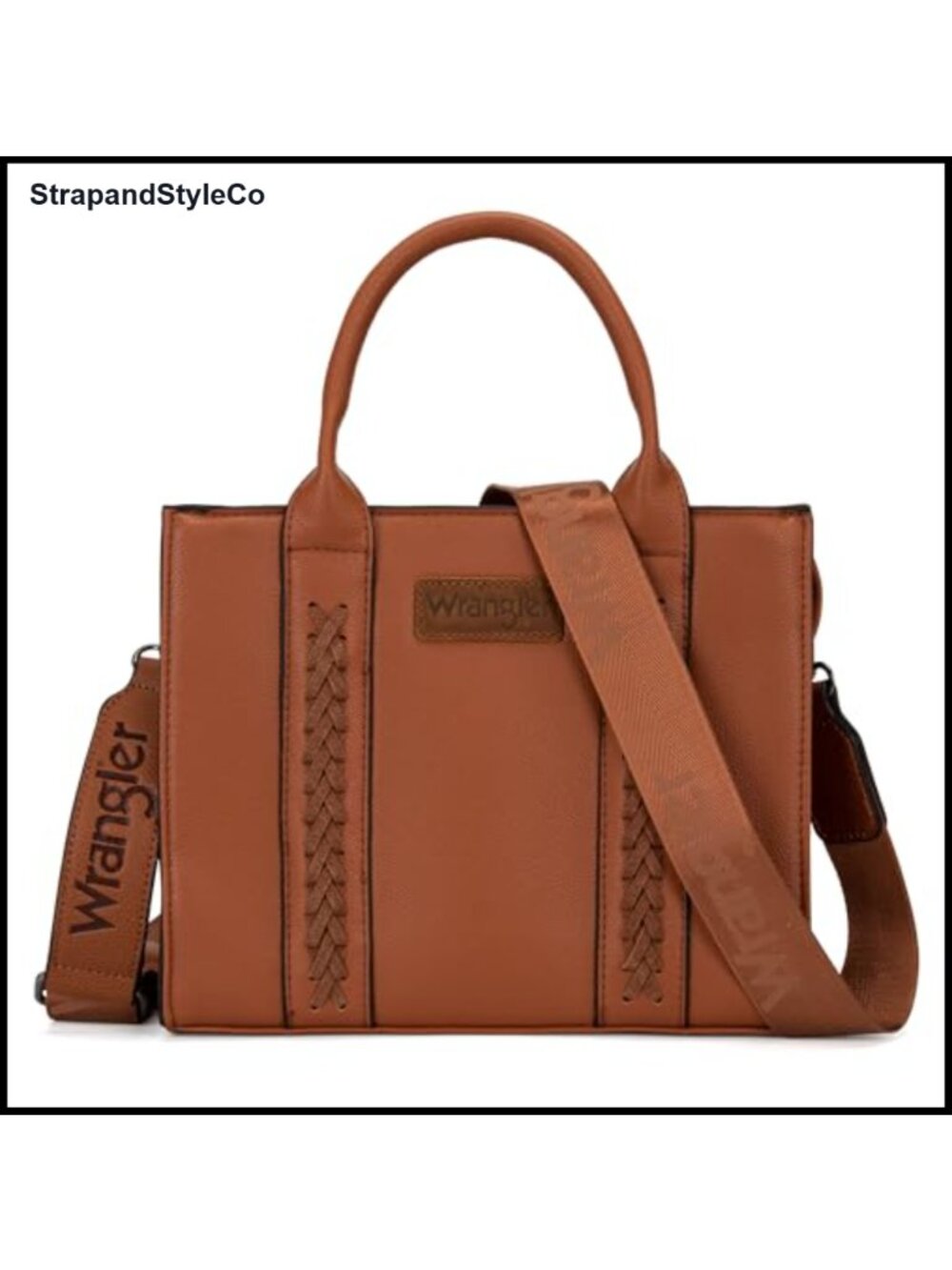 Whipstitch Satchel Tote Bag Crossbody Shoulder Purse